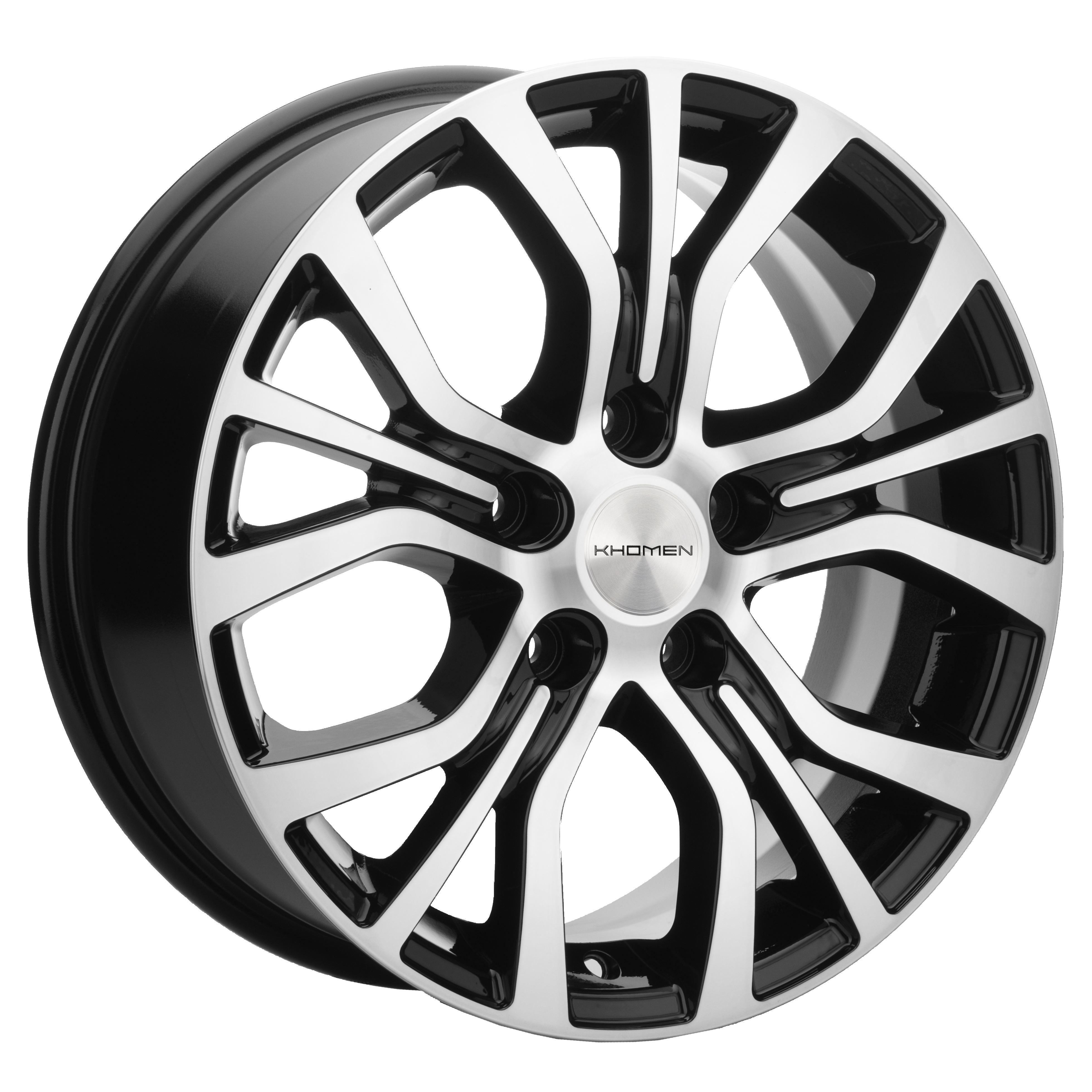 16X6.5 5/120 ET51 D65.1 Khomen Wheels KHW1608 Black